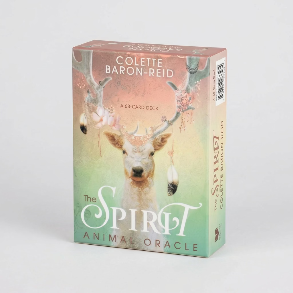 The Spirit Animal Oracle van Colette Baron-Reid, set van 68 orakelkaarten zonder boekje.