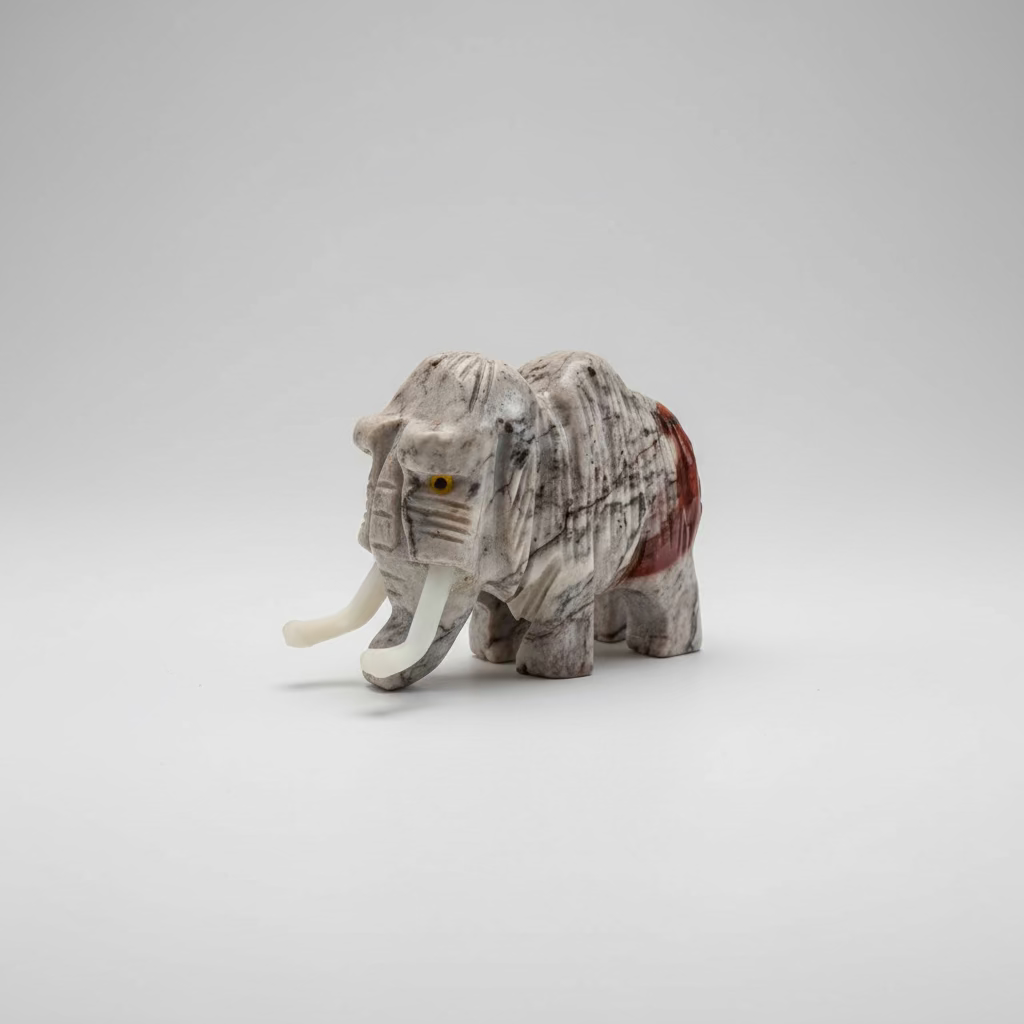 Spekstenen mammoet-olifant beeldje van 76 gram
