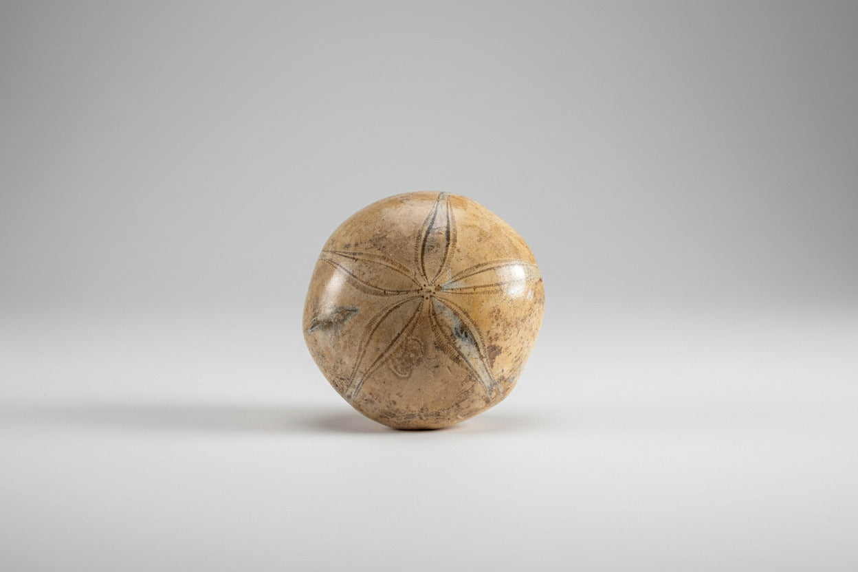 Zeester Fossiel 140g in Ronde Schijf Š 7cm