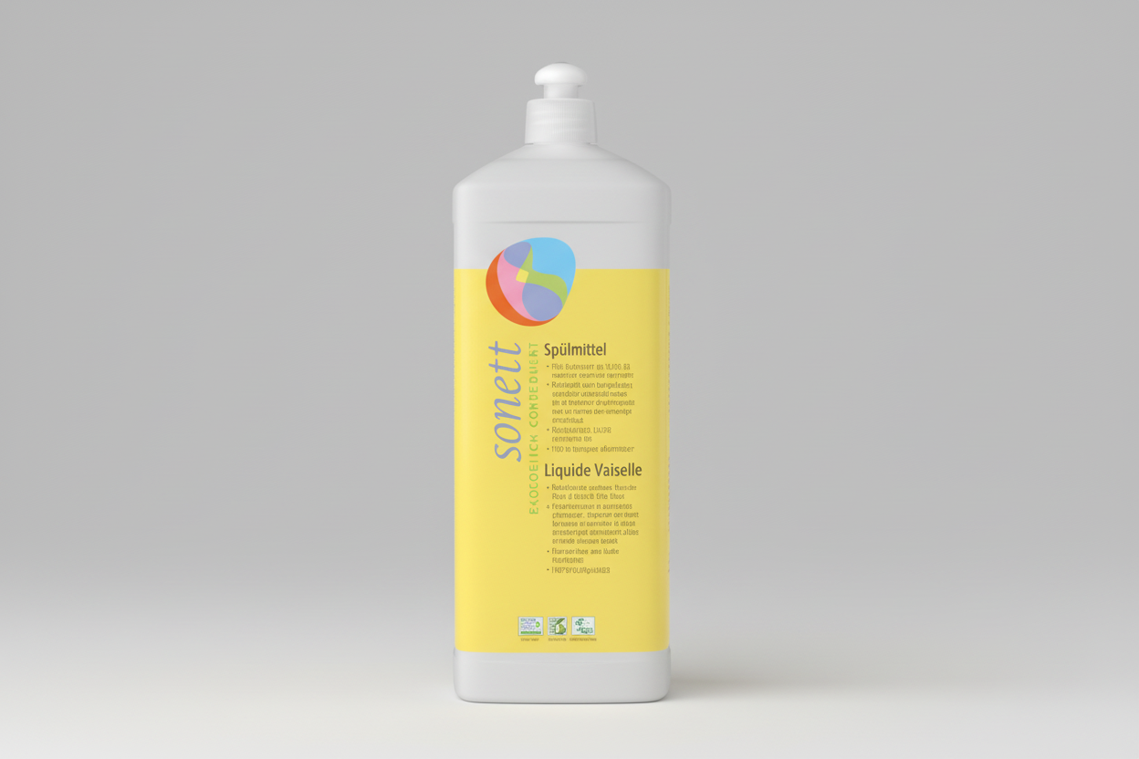 Sonett wasverzachter 1 liter met citroenzuur, veganistisch en biologisch voor heldere kleuren en zachte was
