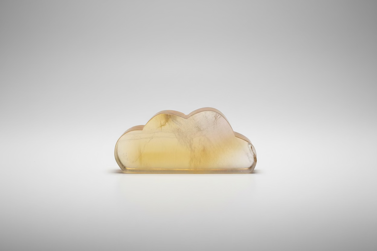 Fluoriet wolkje vorm van 20 gram in paars-groen