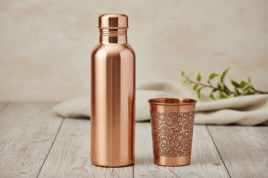 Drinken uit koperen bekers en flessen: gezond of hype?