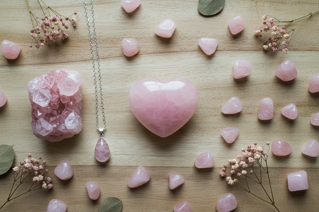 Rozenkwarts betekenis: liefde, genezing en hoe je hem gebruikt