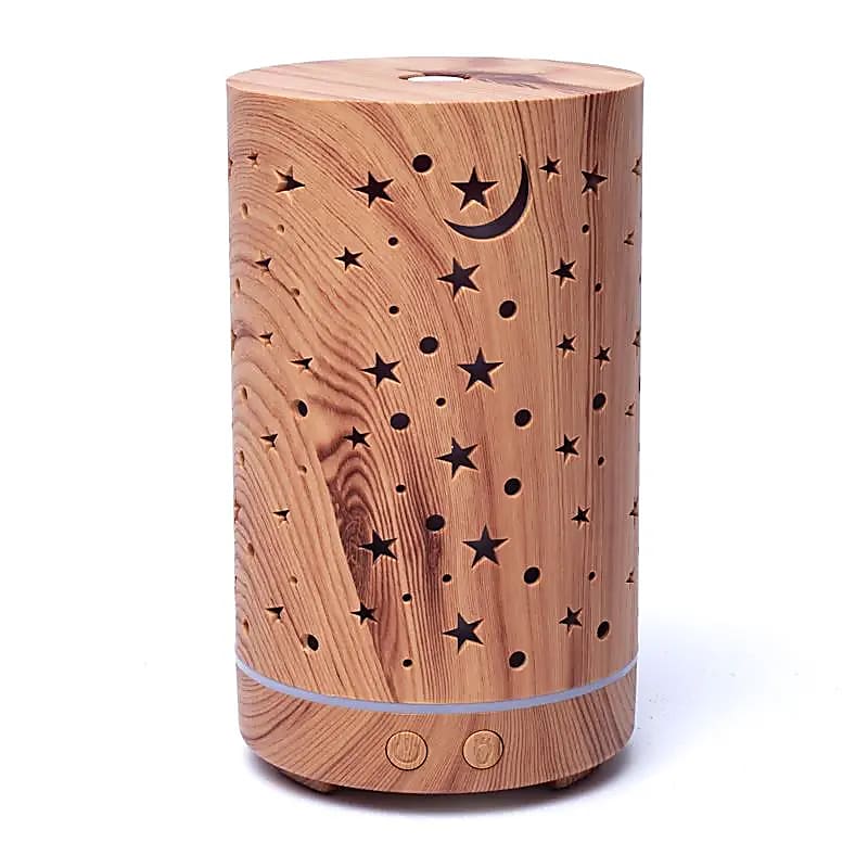 Aroma Diffuser Starlight Houtmotief Ultrasoon (100 ml)