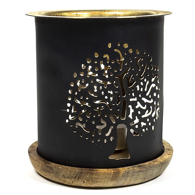 Aromafume olie-verdamper met boom des levens