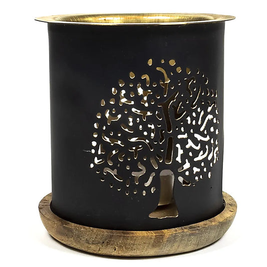 Aromafume olie-verdamper met boom des levens