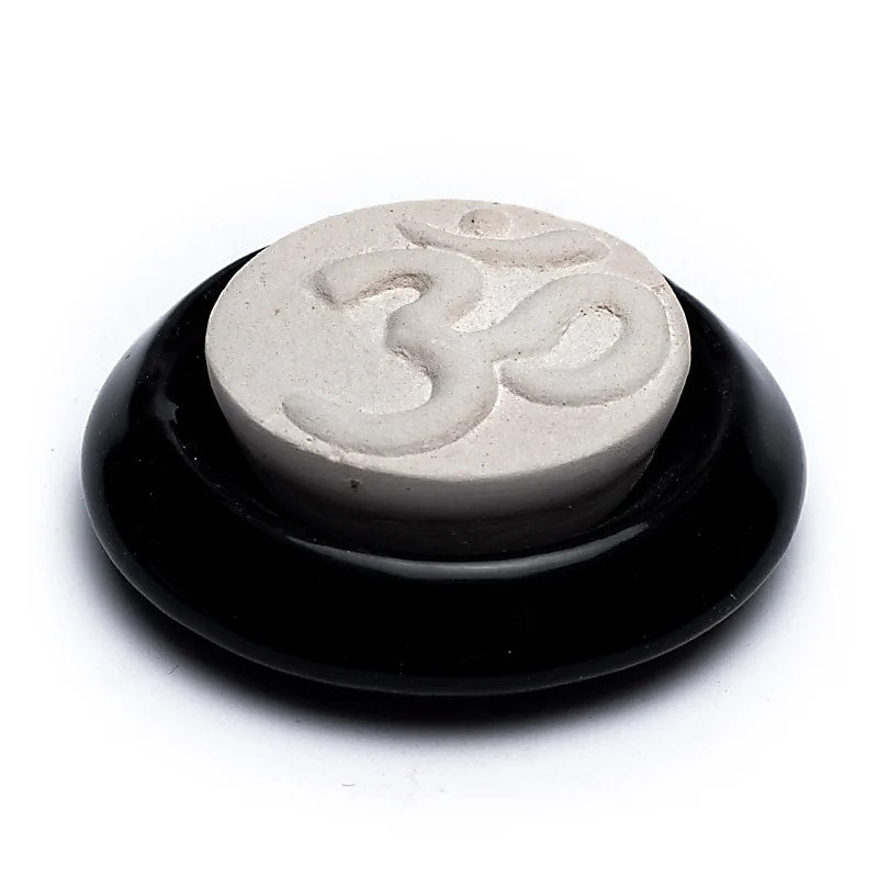 Aroma stone with Ohm symbol – Ceramic for essential oils &amp; aroma water