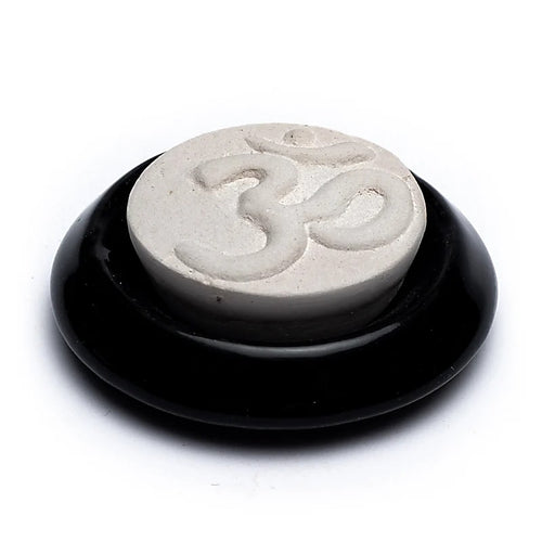 Aroma stone with Ohm symbol – Ceramic for essential oils &amp; aroma water