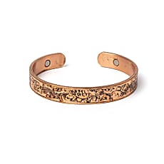 Koperen Magnetische Armband met Bladmotief