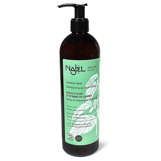 Flesje Najel aleppo shampoo vet haar BIO 500ml