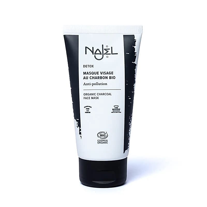 Potje Najel houtskool gezichtsmasker BIO 75ml