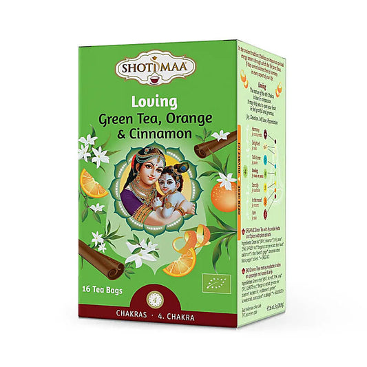 Shoti Maa thee Loving met groene thee en kaneel