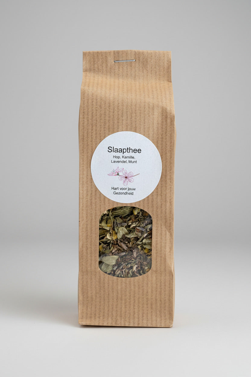 Slaapthee met hop, kamille, lavendel en munt 