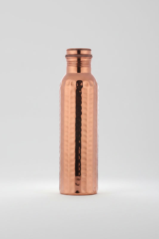 koper fles gehamerd 1000ml