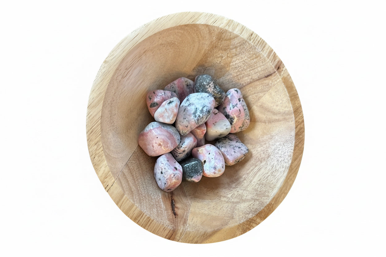 Rhodoniet trommelsteen