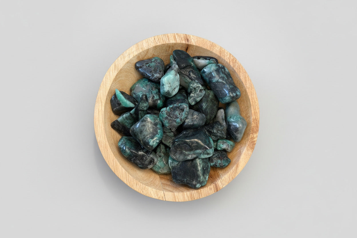 Smaragd trommelsteen