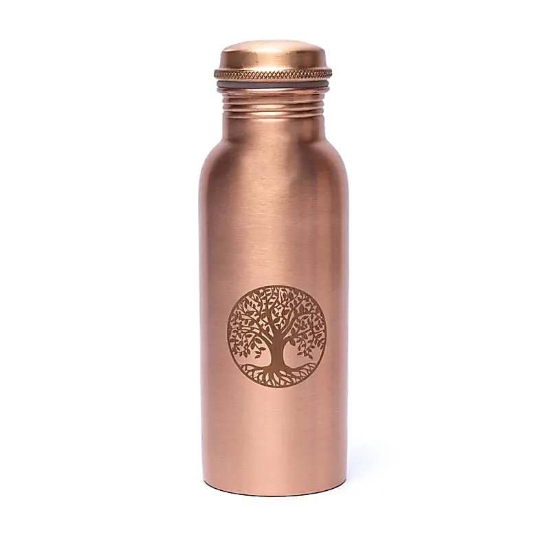 Koperen Waterfles met Levensboom - 500ml