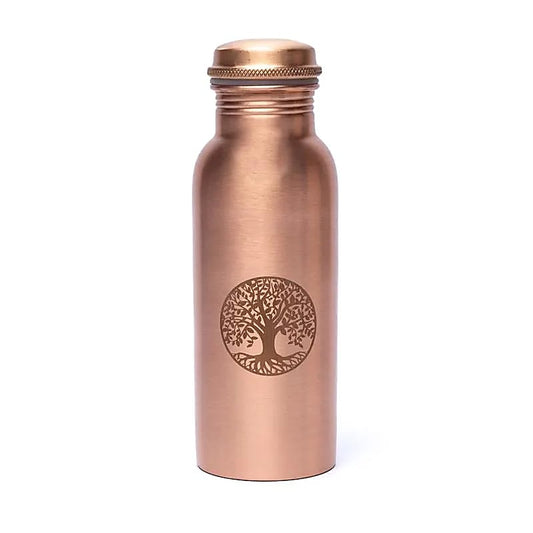 Koperen Waterfles met Levensboom - 500ml