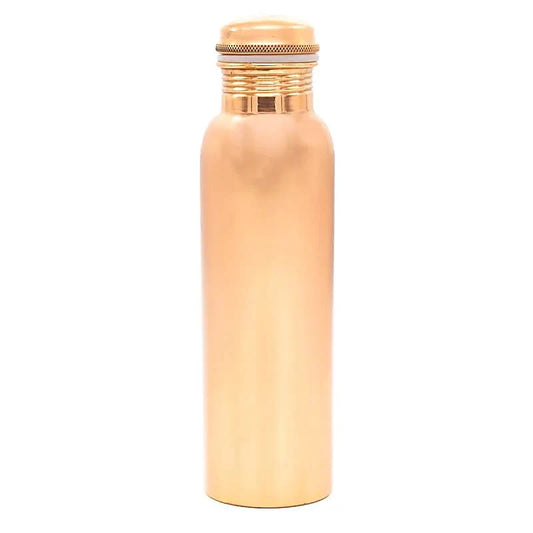 Koperen drinkfles blanco zonder opdruk, 900 ml, met schroefdop