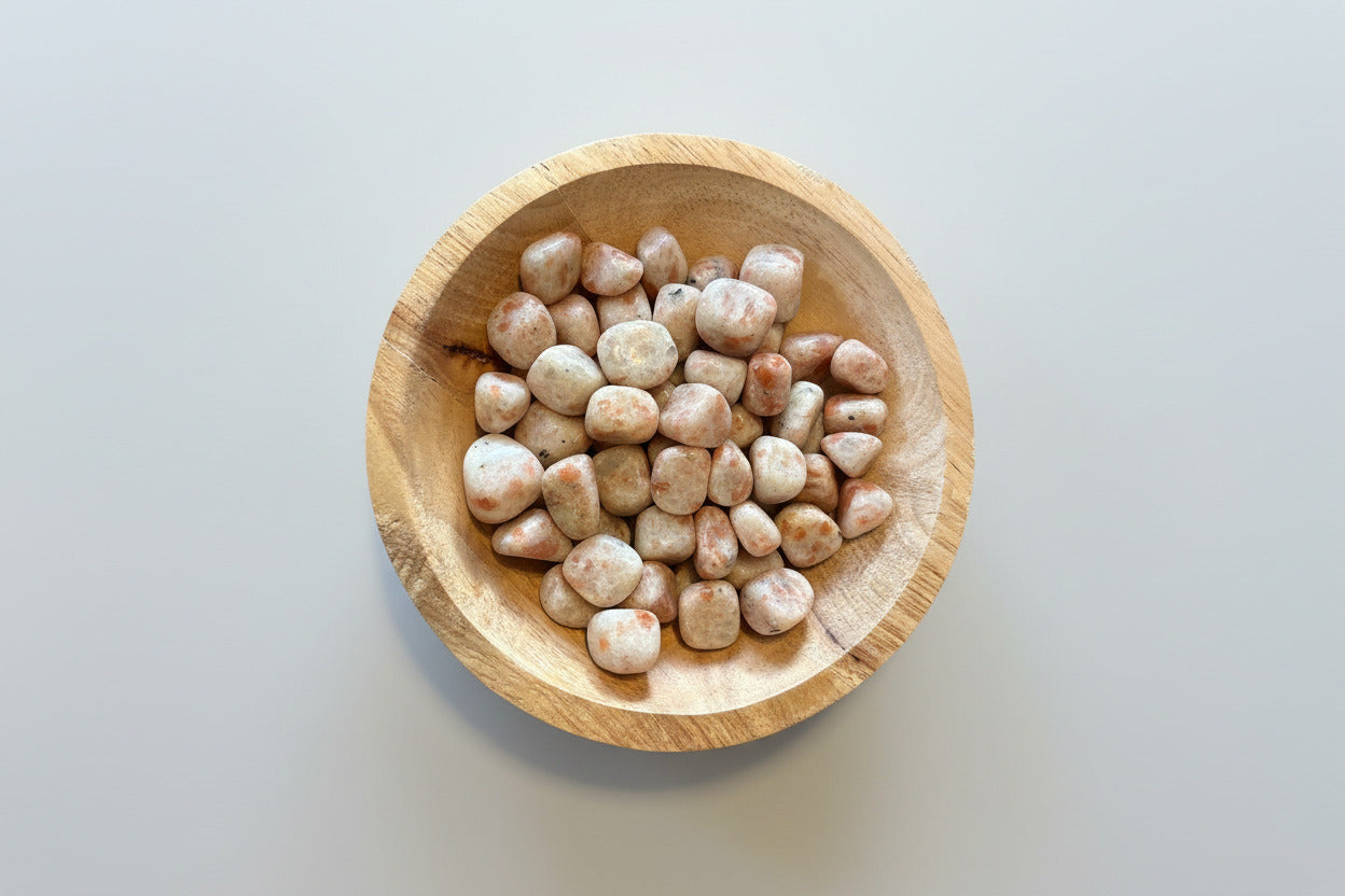 Zonnesteen trommelsteen