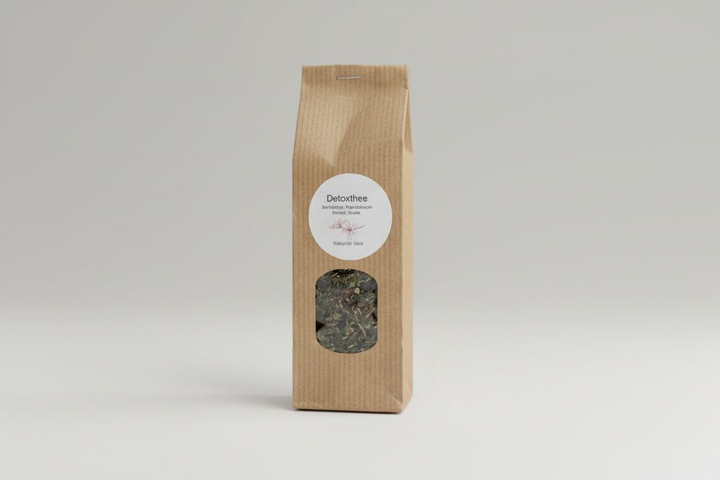 Detoxthee met brandnetel, paardebloem, citroenmelisse en gember