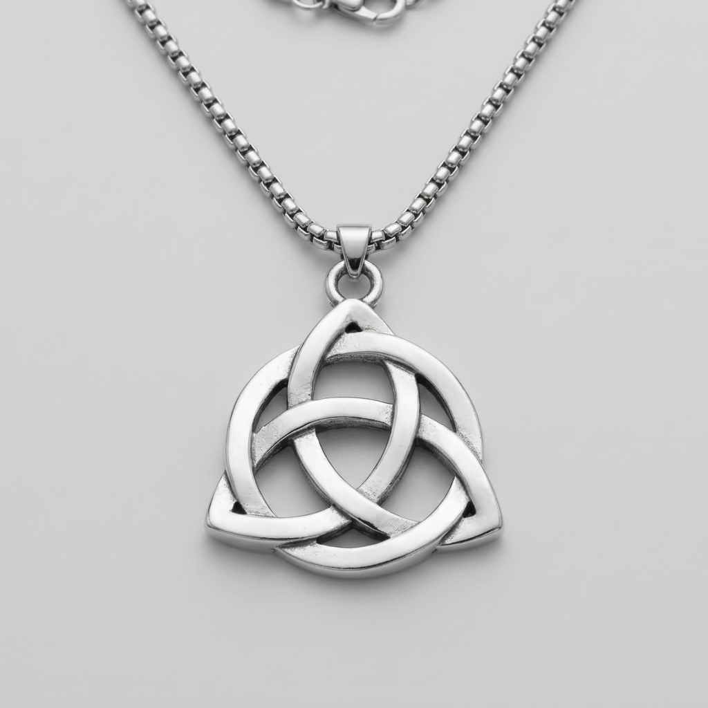 zilveren triquetra hanger