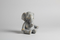 handgemaakt keramiek/resin olifant beeldje van 13 cm hoog met gouden accenten zou ik