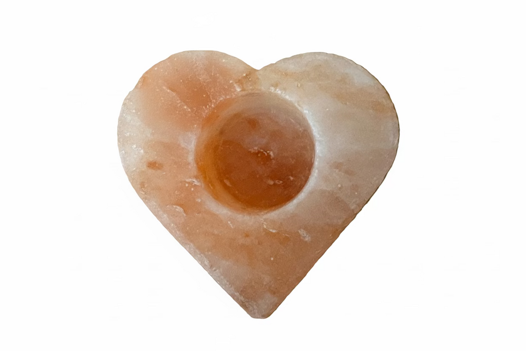 Himalaya Zoutsteen Waxinelichthouder Hart