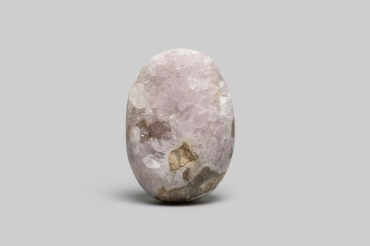 Roze amethist cutbase van 354g met zachte paarse gloed