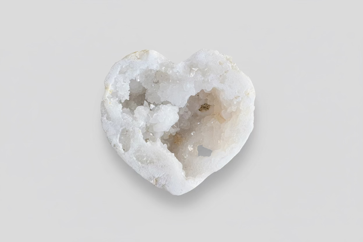 Bergkristal Hart 6 cm - Natuurlijke Edelsteen