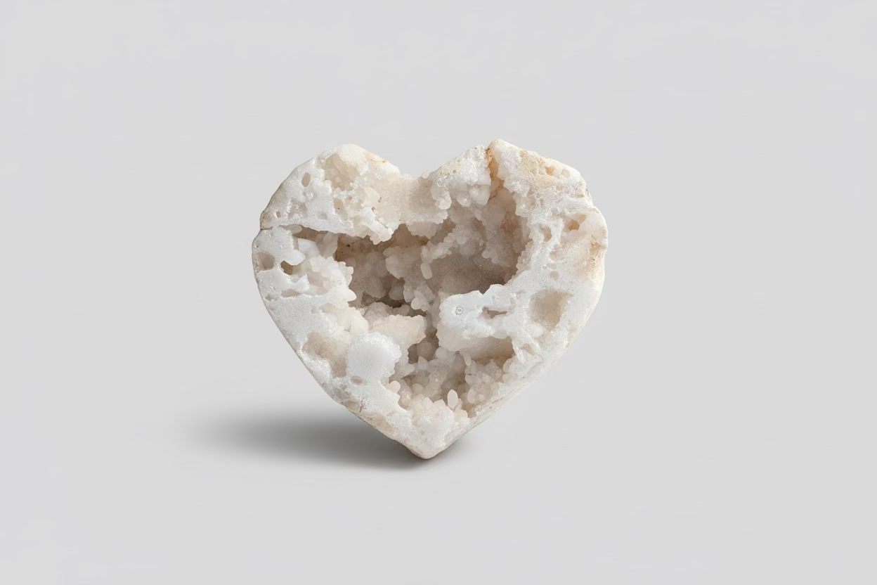 Bergkristal Hart 6 cm - Natuurlijke Edelsteen
