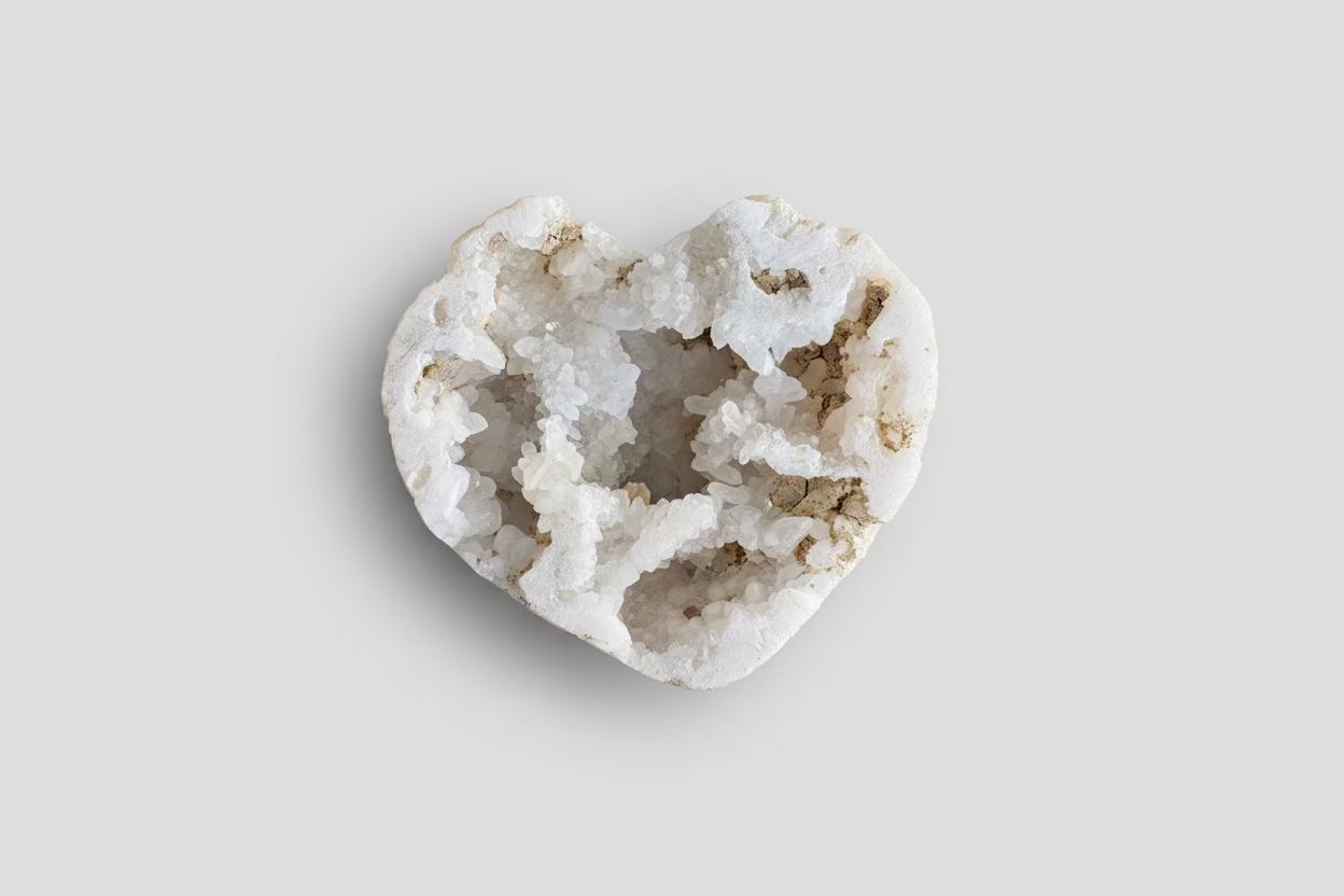 Bergkristal Hart 7 cm - Natuurlijke Edelsteen