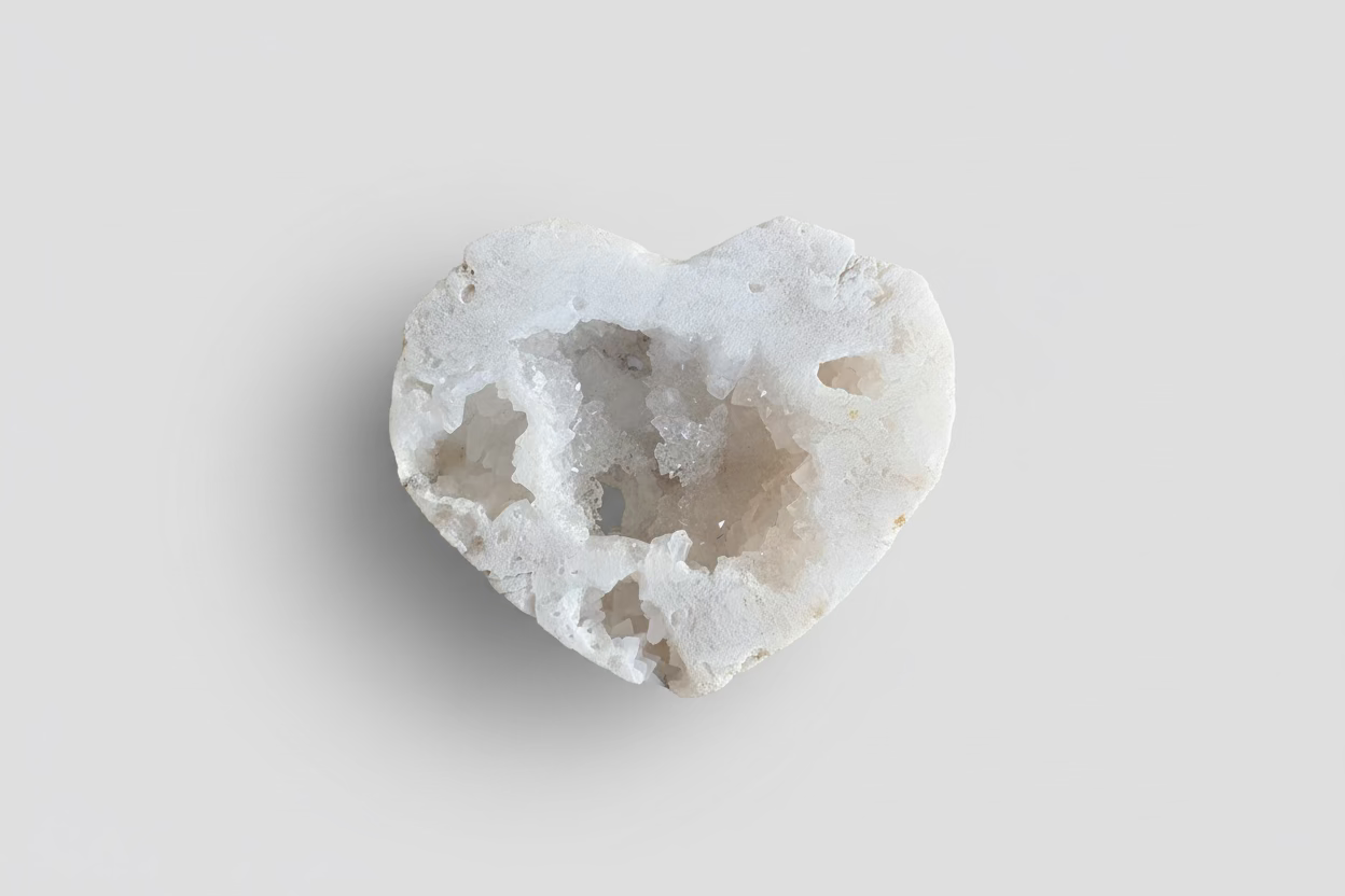 Bergkristal Hart 7,5 cm - Natuurlijke Edelsteen