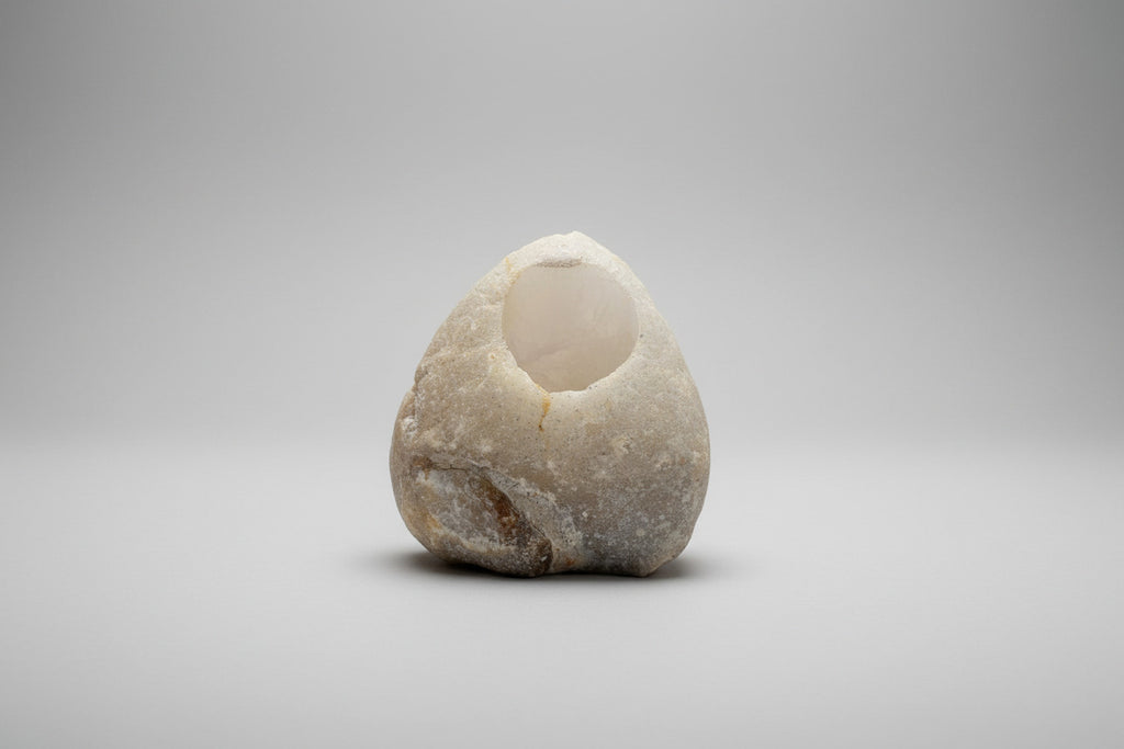 Agaat Waxinelichthouder – Uit Één Stuk Gesneden 9,5 cm