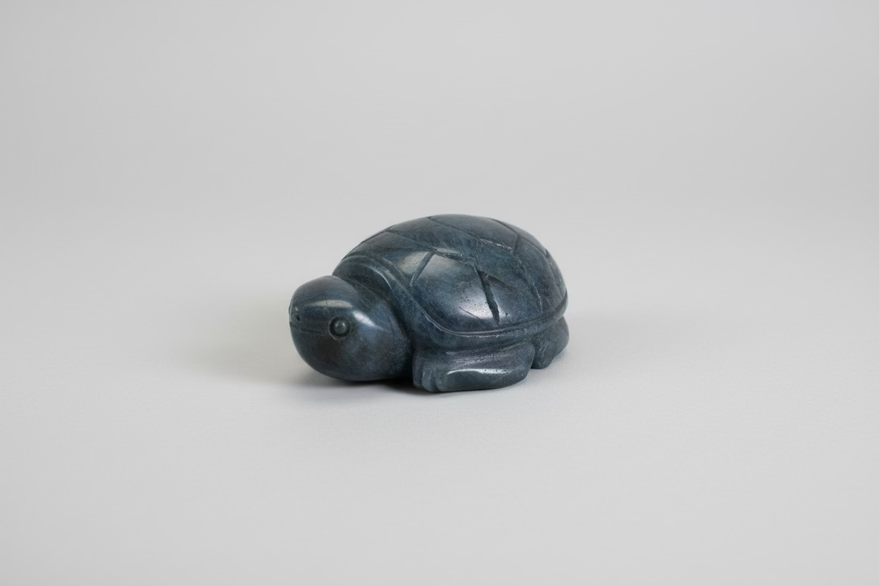 Labradoriet Schildpad - Edelsteen Sculptuur 76g