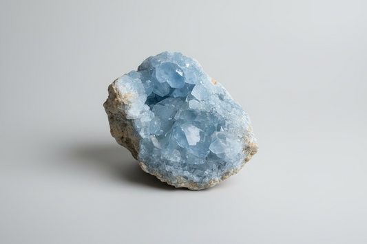 Grote lichtblauwe celestien cluster van 350 gram