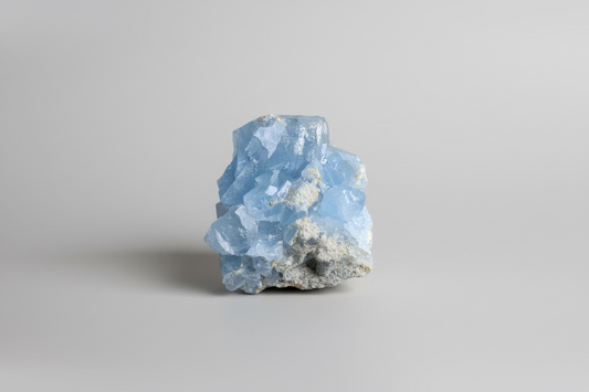 Kleine celestien brok van 78 gram met zachte blauwe kleur