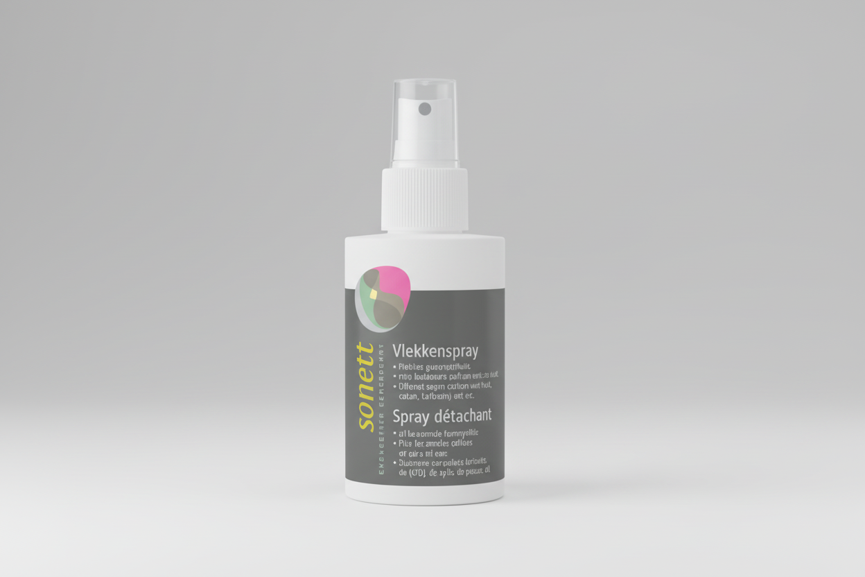 Sonett vlekkenverwijderaar 120ml met panamaschors, lavendel en salie, veganistisch en biologisch voor wol, zijde en alle weefsels
