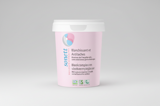 Sonett bleekmiddel 450g op zuurstofbasis, veganistisch en milieuvriendelijk voor wit wasgoed en vlekverwijdering
