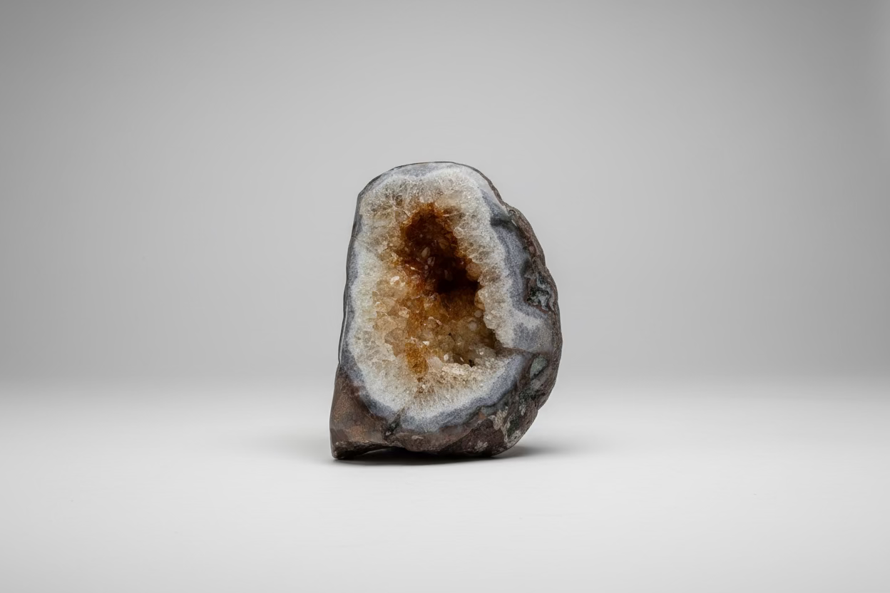 Citrin (erhitzter Amethyst) geschliffener Sockel 29