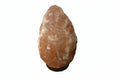 Himalaya zoutlamp XL ca. 13 kg op houten voet, warm oranje-roze gloed, natuurlijke ruwe vorm