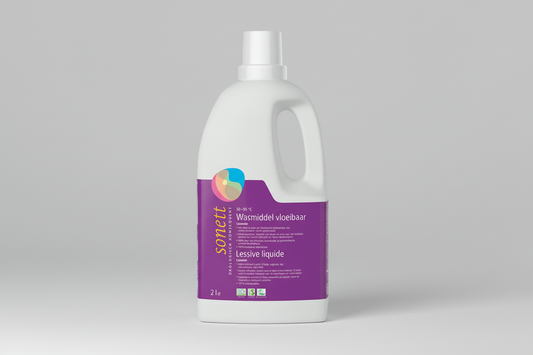 Sonett wasmiddel lavendel 2 liter fles – biologisch vloeibaar wasmiddel met lavendelgeur