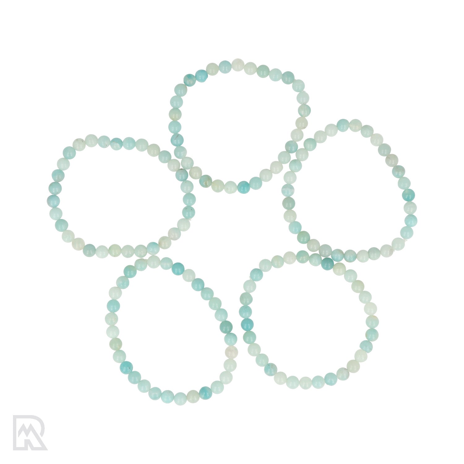 Amazoniet armband 4-8mm in blauwgroen