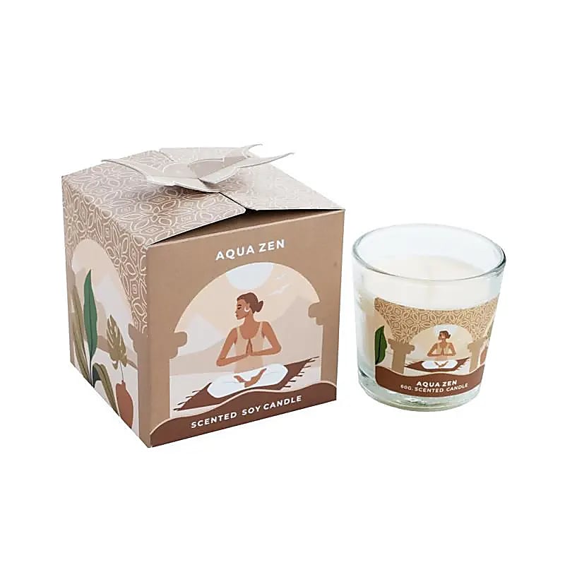 Geurkaars Moonshine Yoga Aqua Zen klein sojawas