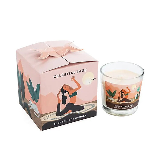 Geurkaars Moonshine Yoga Celestial Sage klein sojawas