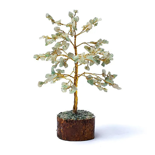 Groene aventurijn edelsteenboompje met glans
