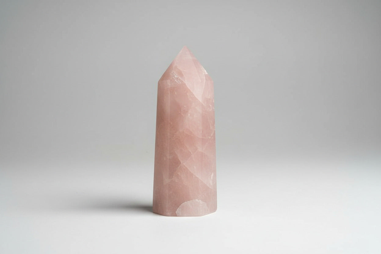 Rozenkwarts punt met zachte roze kleur