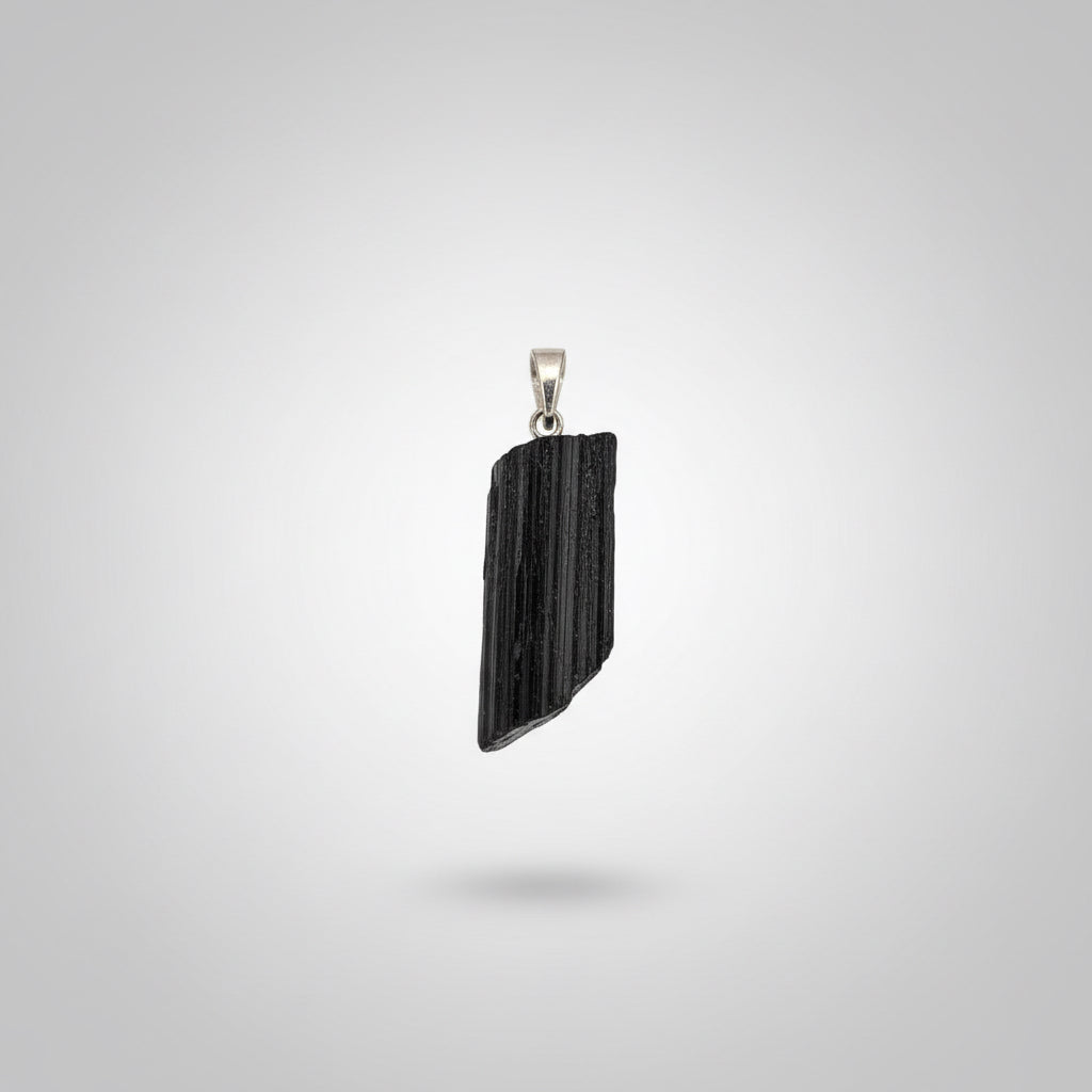 Zwarte toermalijn Edelsteenhanger