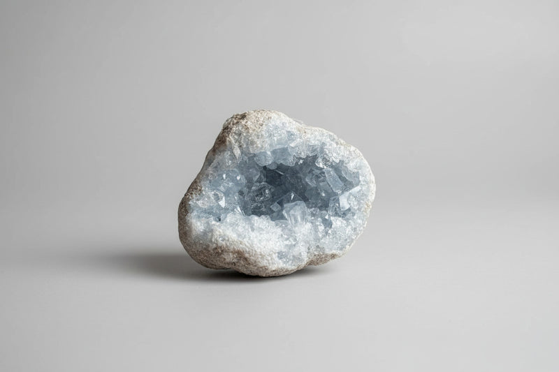 Celestien brok van 132g met zachte blauwe kleur