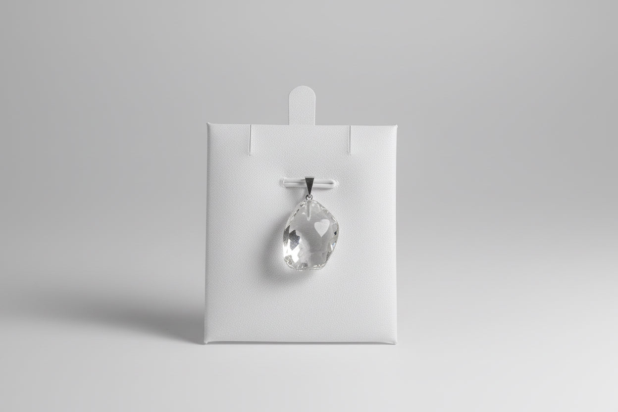 Bergkristal hanger met heldere transparantie